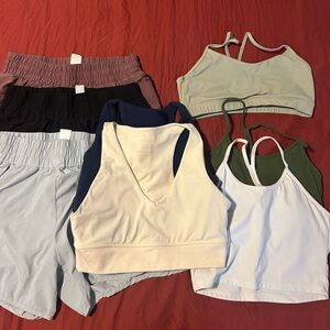 Paragon Items (shorts, tanks, sports bra)